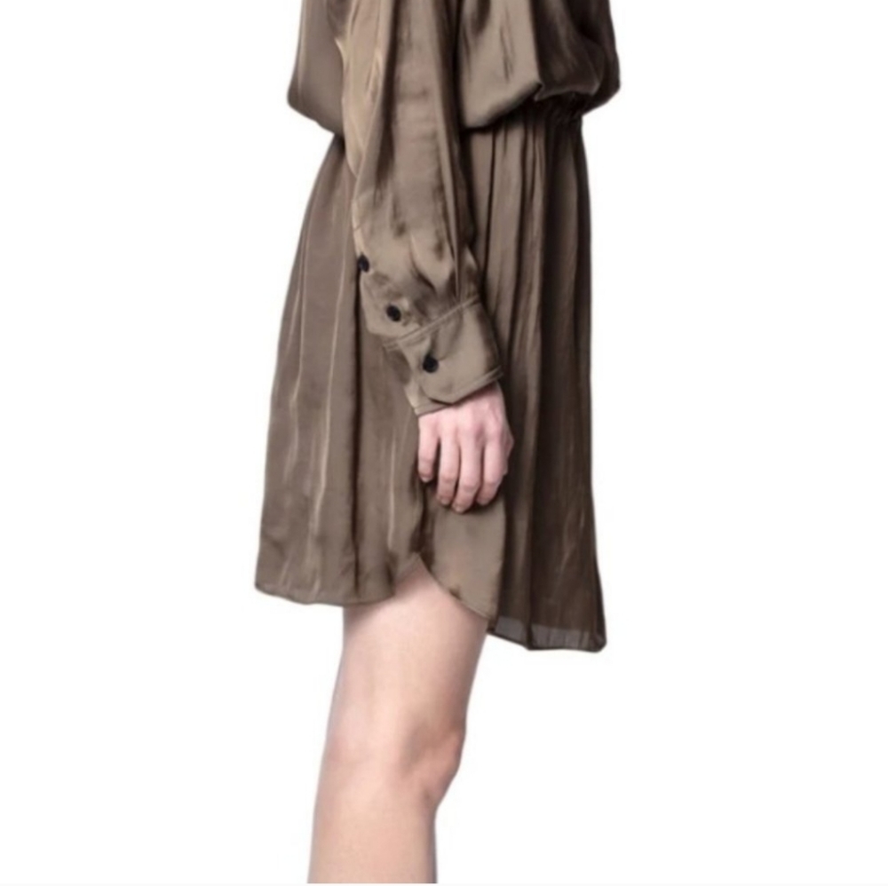 ZADIG & VOLTAIRE Romeo Satin Robe Dress. - Picture 5 of 16